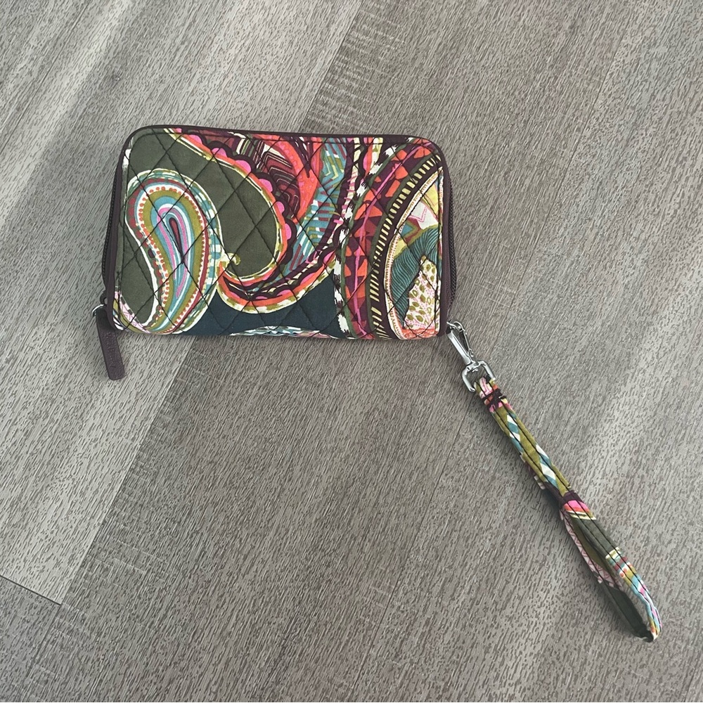 Vera Bradley Multicolor Paisley Wallet Wristlet